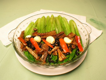 豆豉鲮鱼油麦菜