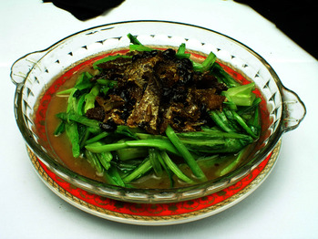 豆豉鲮鱼油麦菜