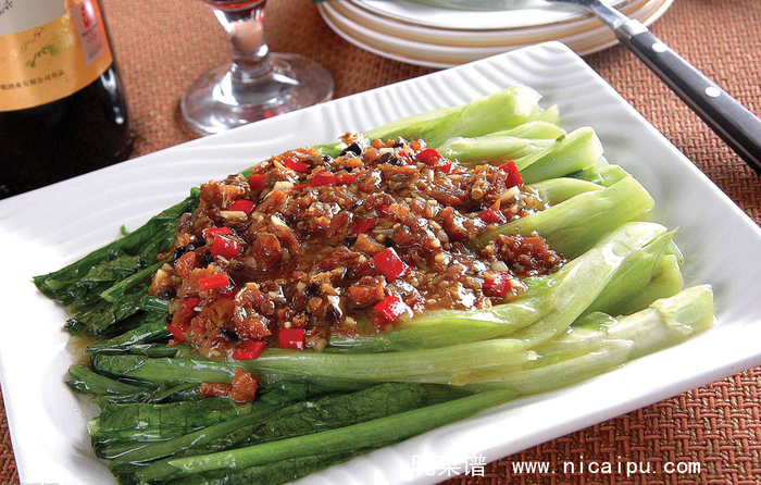 豆豉鲮鱼油麦菜